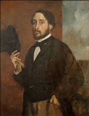 Self portrait or Degas Saluant, Edgar Degas.jpg